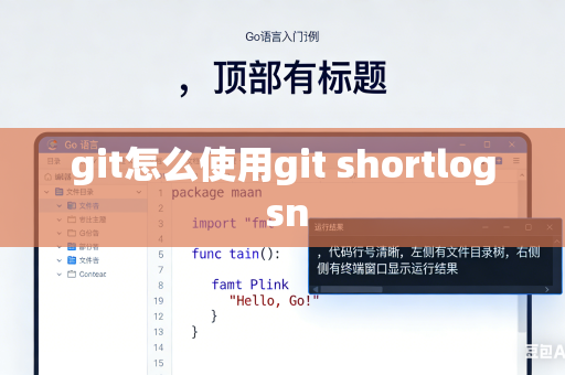 git怎么使用git shortlog sn