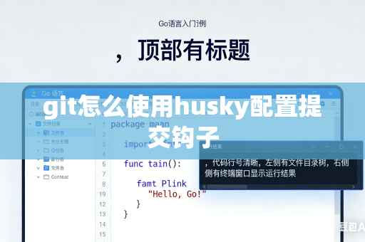 git怎么使用husky配置提交钩子