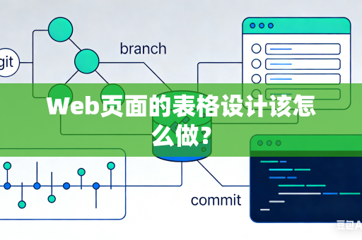 Web页面的表格设计该怎么做？